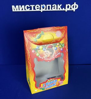 Коробка для конфет "Ежик с подарком" 1000 гр П