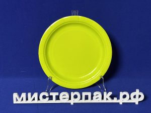 Тарелка бумажная d180мм "Green" П