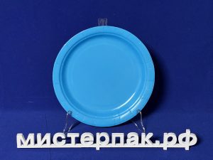 Тарелка бумажная d180мм "Blue" П