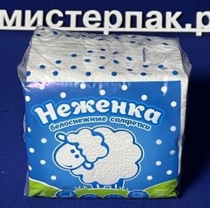 Салфетка "Неженка" 1-сл белая 100л. МП