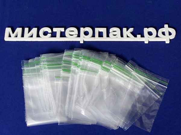 Пакет с защелкой Ziplock 60мм x 80мм АлТ