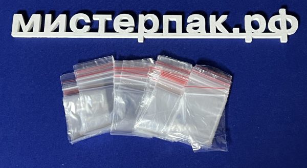 Пакет с защелкой Ziplock 40мм х 60мм АлТ