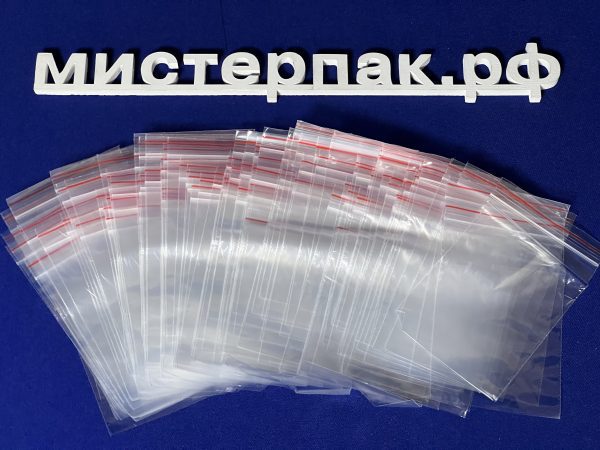 Пакет с защелкой Ziplock 70мм х 100мм АлТ