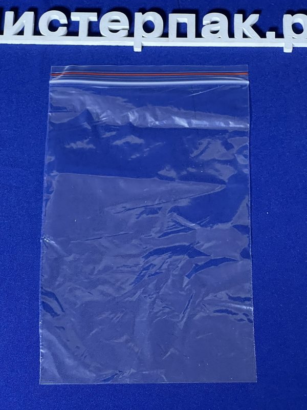 Пакет с защелкой Ziplock 150мм x 220мм